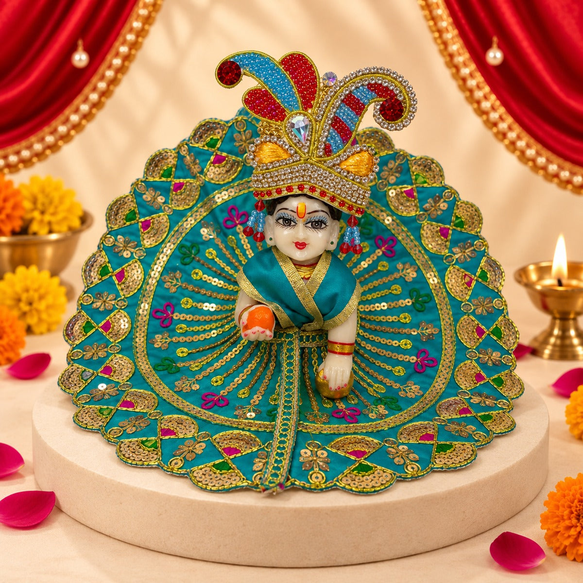 Anand Navratri Laddu Gopal Dresses (Set of 13 + 5 Surprise Gifts)