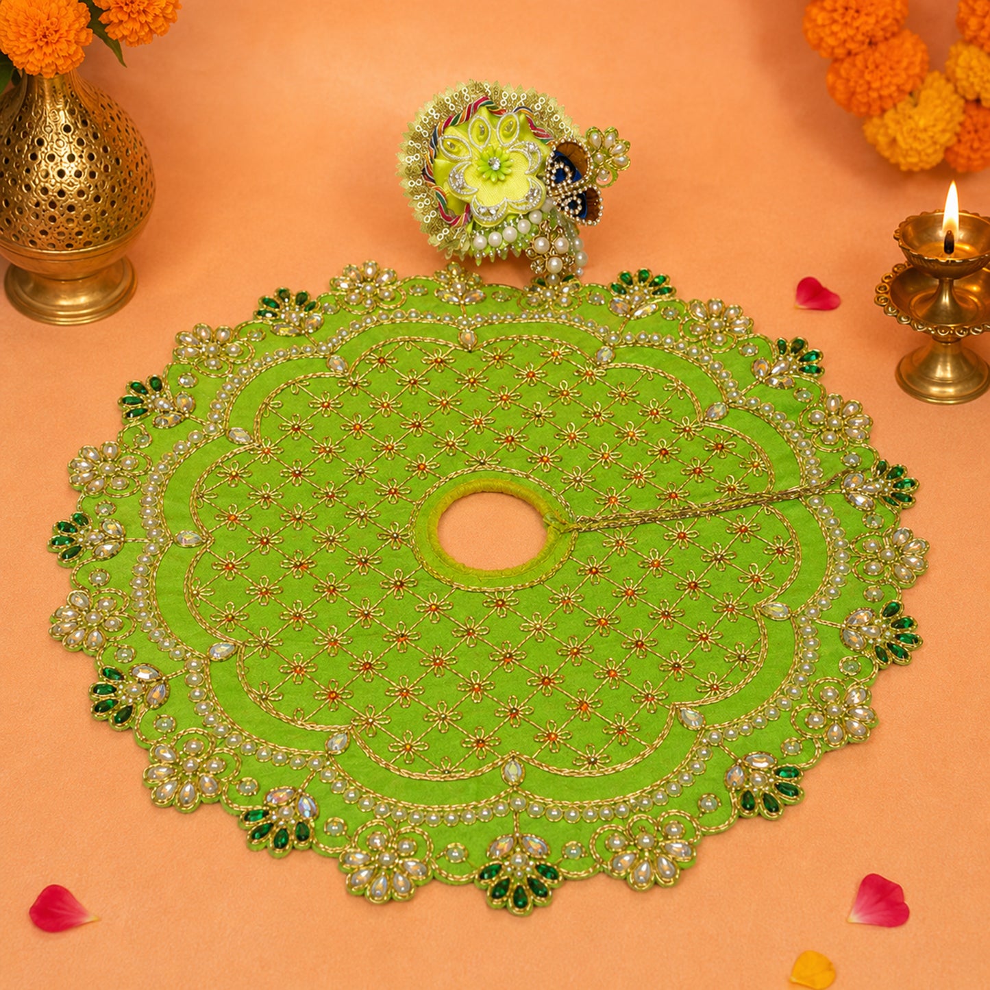 Radhe Shyam Navratri Poshak with Pagdi