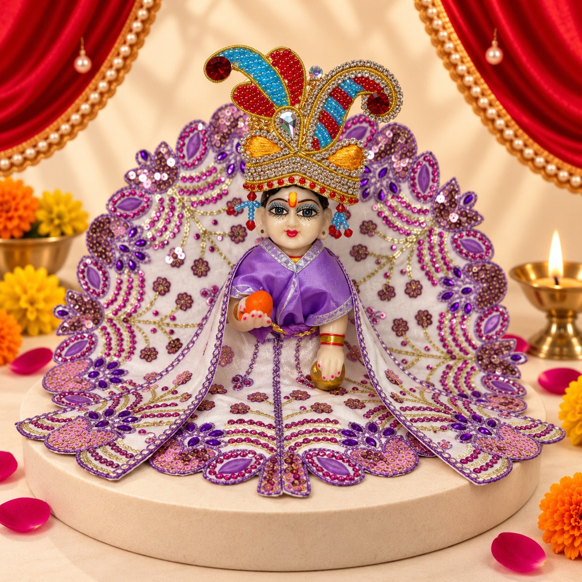Anand Navratri Laddu Gopal Dresses (Set of 13 + 5 Surprise Gifts)