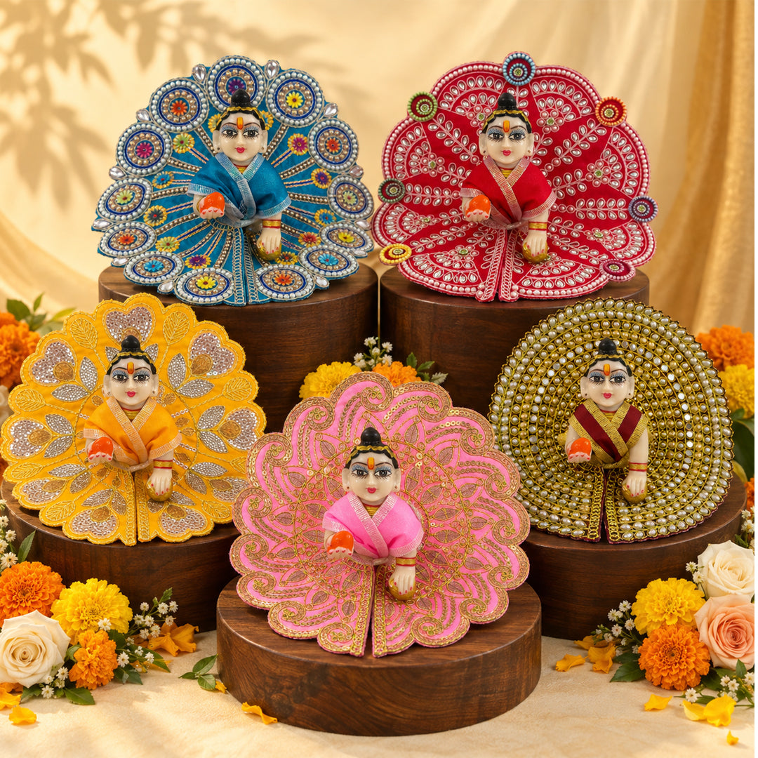 Prem Mandir Nitya Seva Laddu Gopal Dresses (Set of 5)