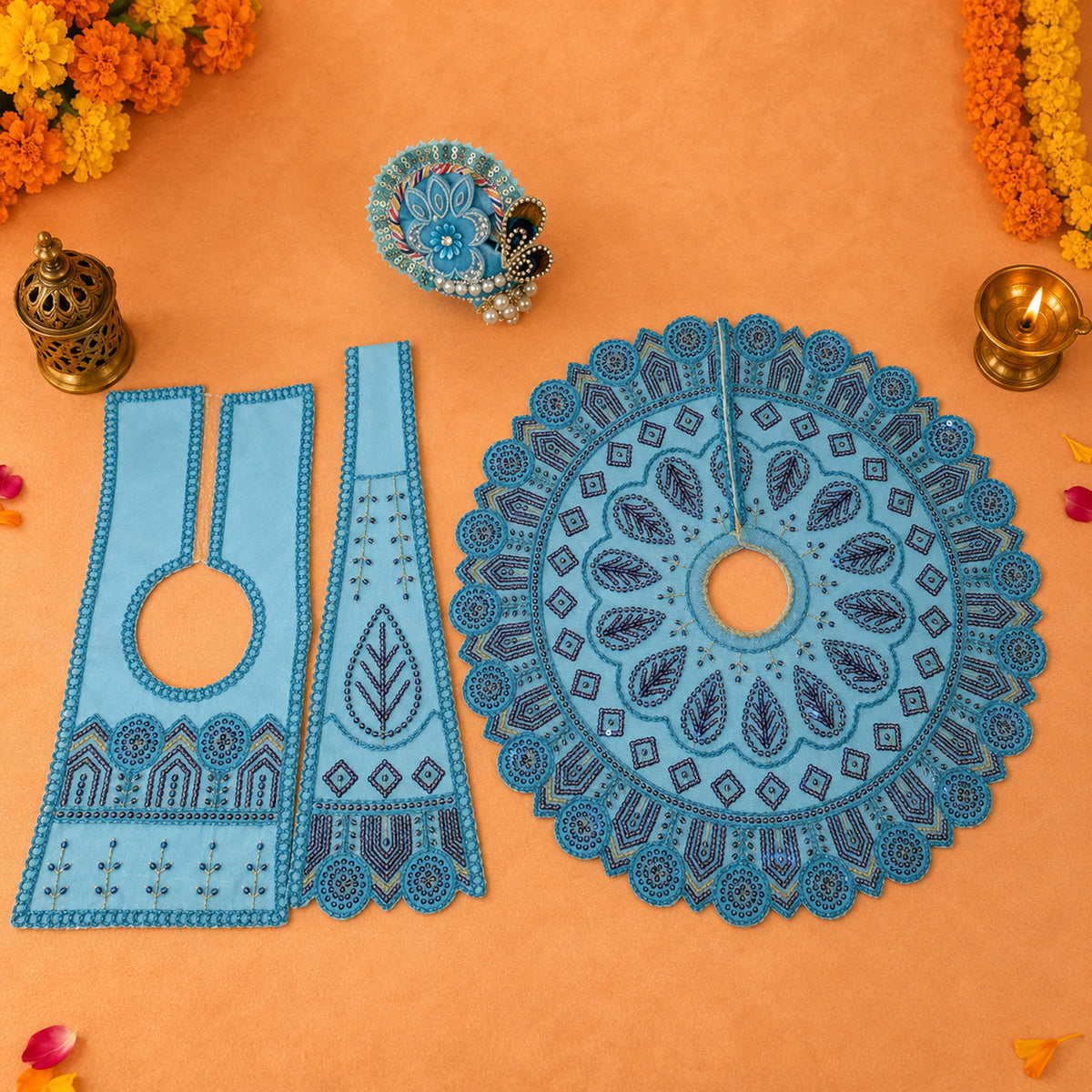 Nauras Navratri Poshak with Pagdi