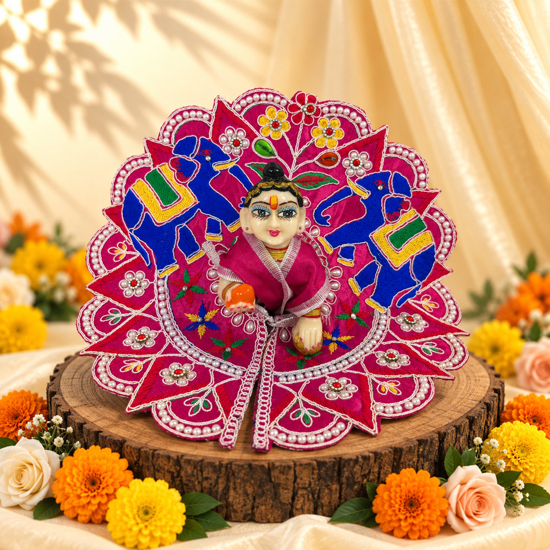 Kanha Rang Nitya Seva Laddu Gopal Dresses (Set of 2)