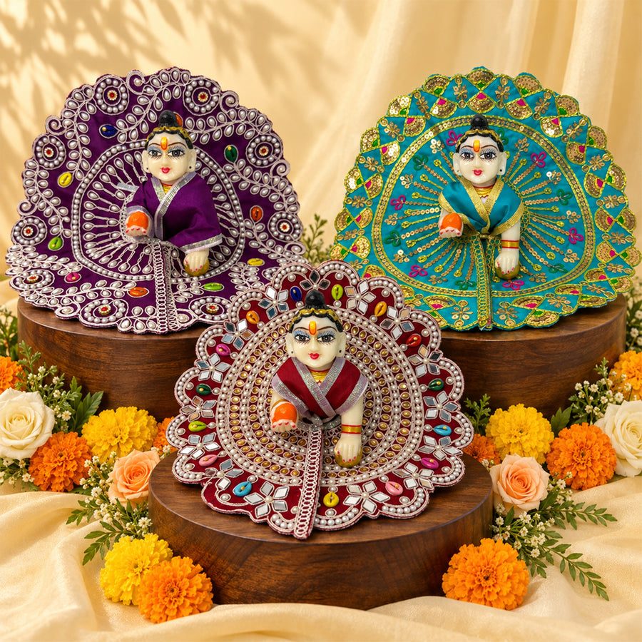 Murlidhar Nitya Seva Laddu Gopal Dresses (Set of 3)