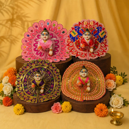 Govardhan Nitya Seva Laddu Gopal Dresses (Set of 4)