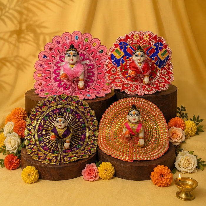 Govardhan Nitya Seva Laddu Gopal Dresses (Set of 4)