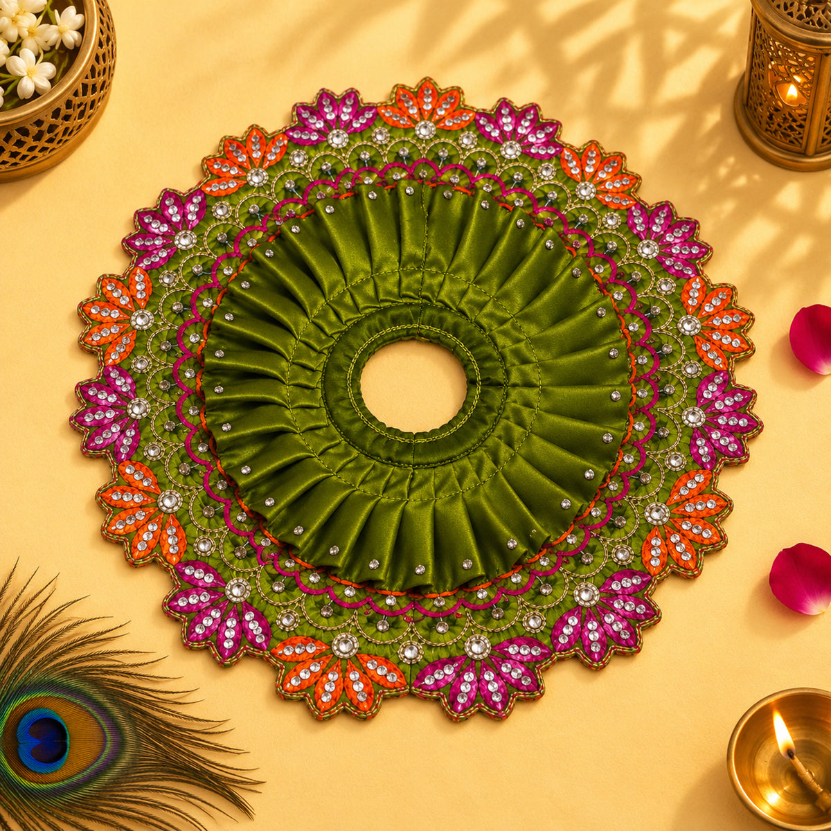 Mehndi Bagh Shahi Poshak Set of 5