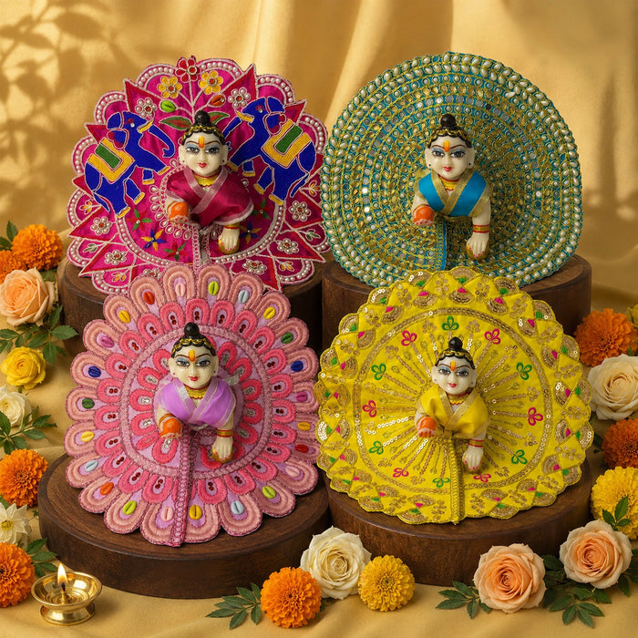 Mathura Nitya Seva Laddu Gopal Dresses (Set of 4)