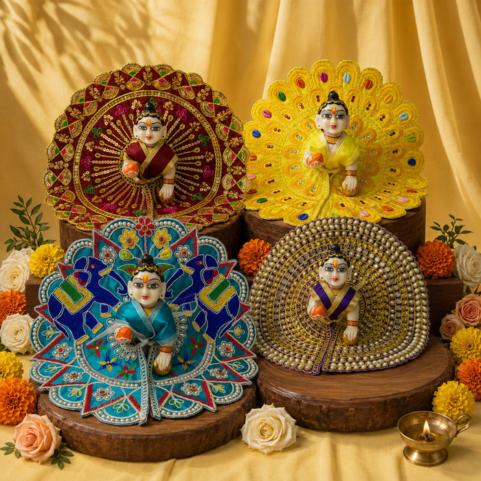 Nandlal Nitya Seva Laddu Gopal Dresses (Set of 4)