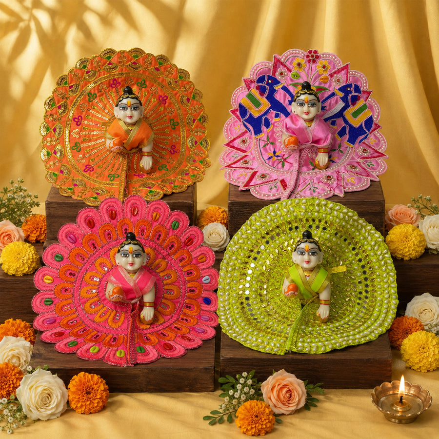 Gokul Nitya Seva Laddu Gopal Dresses (Set of 4)
